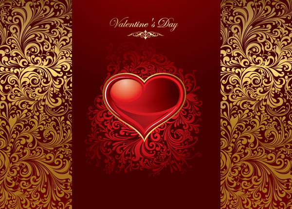 free vector Love the background pattern vector